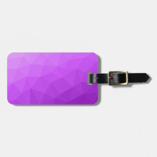 Purple lavender gradient geometric mesh pattern luggage tag