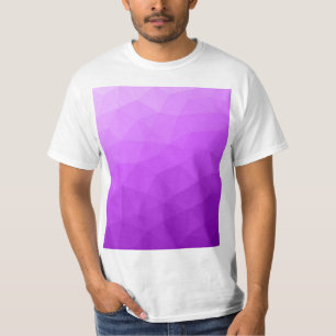 Purple lavender gradient geometric mesh pattern T-Shirt
