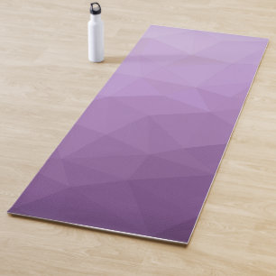 Purple lavender Gradient Geometric Mesh Pattern Yoga Mat
