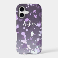 Purple Lavender Gradient Paint Splash Personalised
