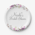 Purple Lavender Lilac Watercolor Floral Wedding