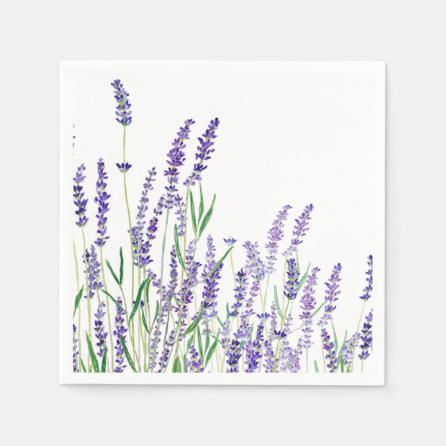purple lavender napkin (Front)