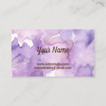 Purple Lavender Professional Business Card
