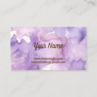 Purple Lavender Professional Business Card