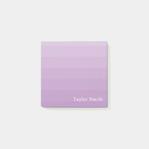 Purple Lavender Shades Youthful Text Name Post-it Notes