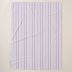 Purple Lavender Stripes Sherpa Blanket