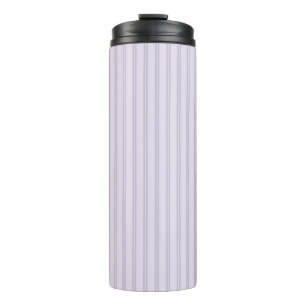 Purple Lavender Stripes Thermal Tumbler