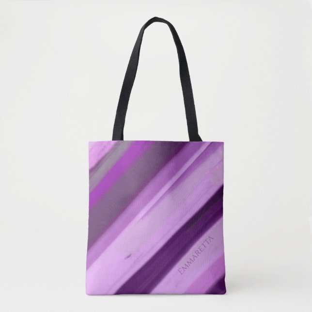 Purple Lavender Stripes  Tote Bag (Front)