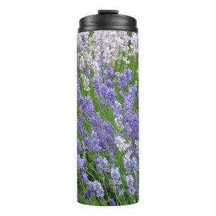 Purple lavender thermal tumbler
