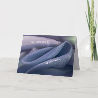 Purple lavender violet fabric folds card elegant