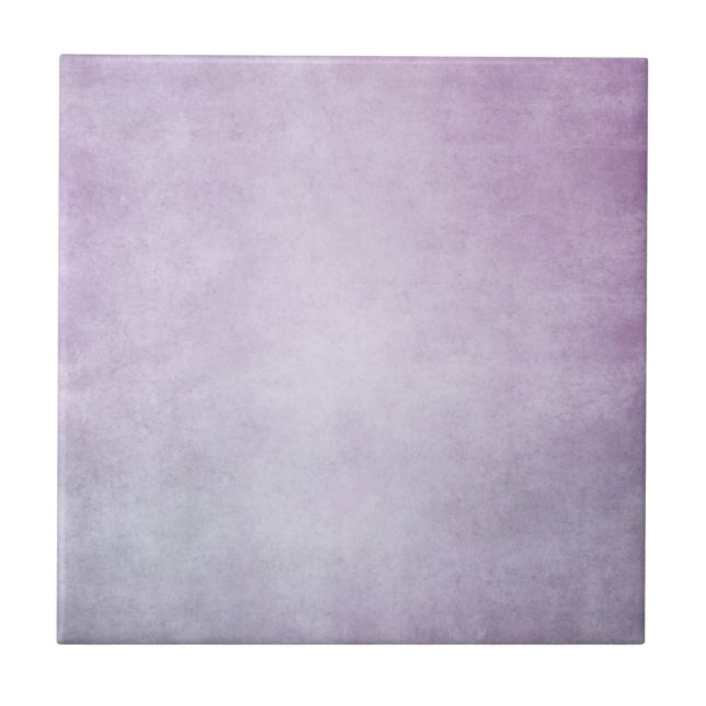 Purple Lavender Watercolor Personalised Background Tile (Front)