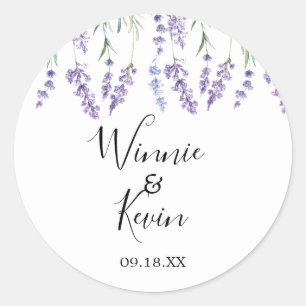 Purple, Lavender Wedding Stickers