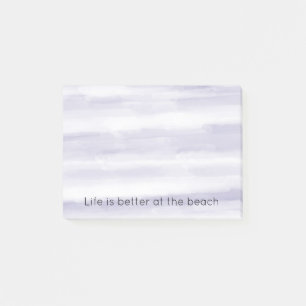 Purple Lavender White Stripes Post-it Notes