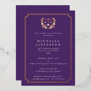Purple Law School Graduation Party