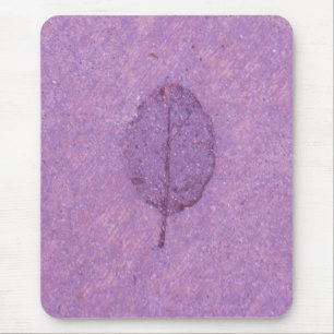 Purple Leaf fossil Mouse Mat