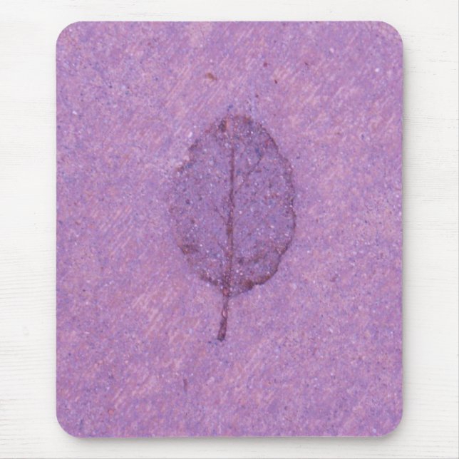 Purple Leaf fossil Mouse Mat (Front)