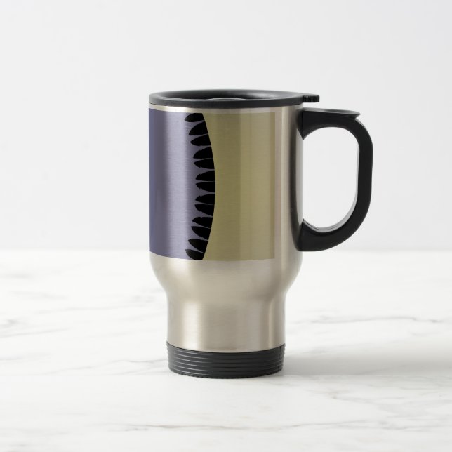 Purple Leaf Travel Mug (Right)