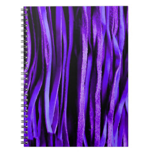 Purple Leather Fringe Fun and Fancy Notebook