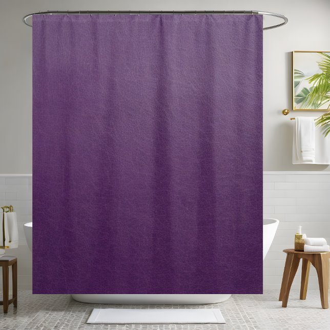 Purple Leather Shower Curtain  (Creator Uploaded)