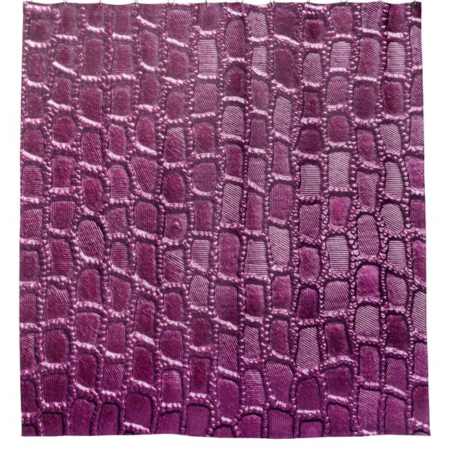 Purple leather texture shower curtain (Front)