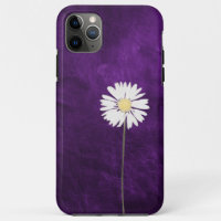 purple leather with daisy