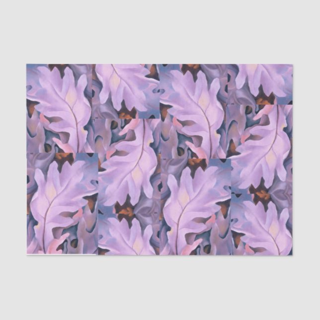 Purple Leaves by Georgia O'Keeffe,  Tissue Paper (Front)