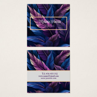 purple leaves feathers botanical