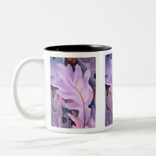 Purple Leaves, Georgia O'Keeffe,  Card Two-Tone Coffee Mug