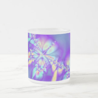 Purple Lei Frosted Glass Coffee Mug