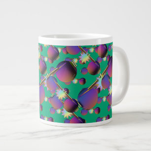 Purple Lenses Green Novelty Large Coffee Mug