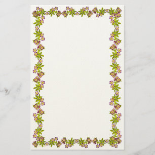 Purple Lenten Rose Helleborus Stationery