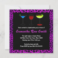 Purple Leopard Animal Print Bachelorette Party