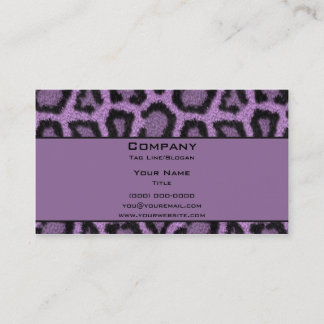 Purple Leopard Business Card