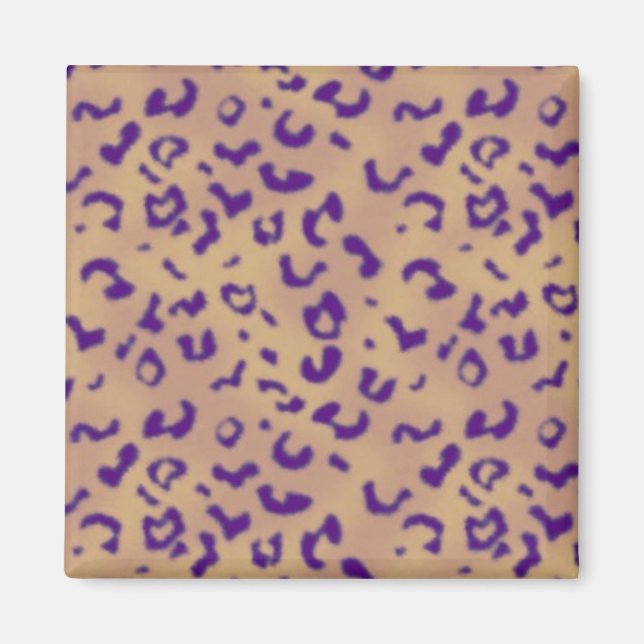 Purple Leopard Magnet (Front)