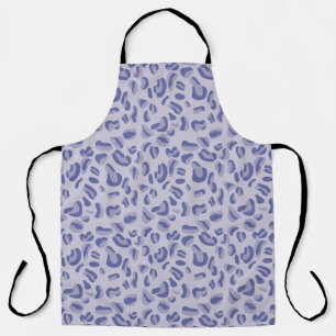 Purple Leopard Pattern Lavender Apron
