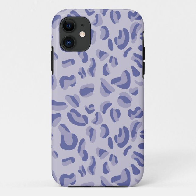 Purple Leopard Pattern Lavender Case-Mate iPhone Case (Back)