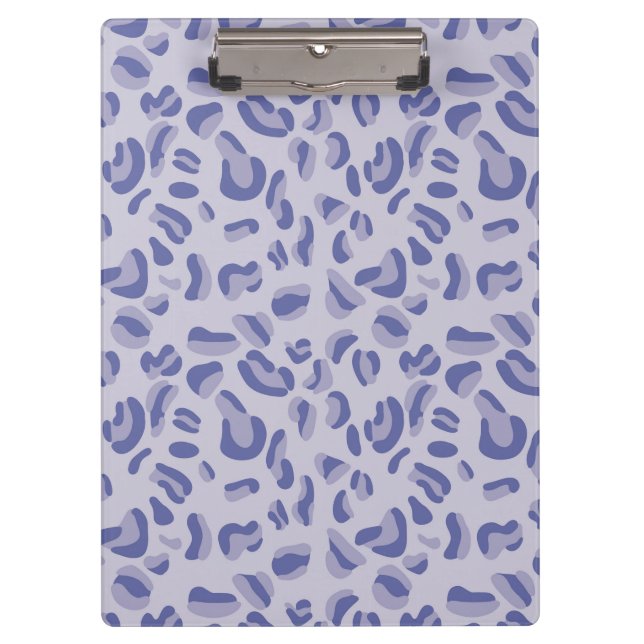 Purple Leopard Pattern Lavender Clipboard (Front)