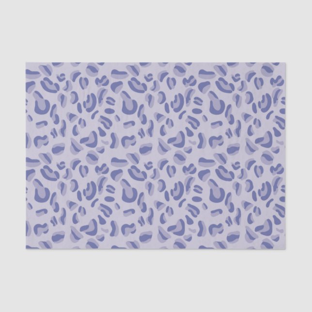 Purple Leopard Pattern Lavender Tissue Paper (Front)