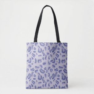 Purple Leopard Pattern Lavender Tote Bag