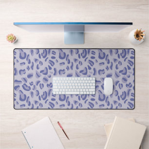 Purple Leopard Pattern Very Peri Digital Lavender Desk Mat