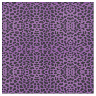 Purple Leopard Print Fabric