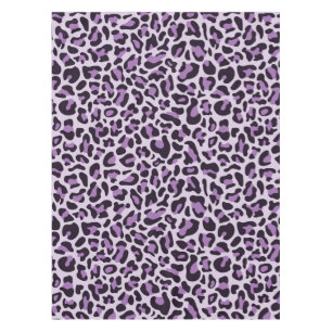 Purple Leopard Print Tablecloth