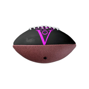 Purple Letter Face Mini Football American Football