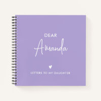 PURPLE | Letters to My Daughter Keepsake Memory