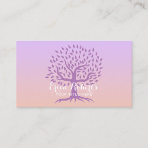 Purple Life Tree Massage Therapy Salon & Spa Business Card