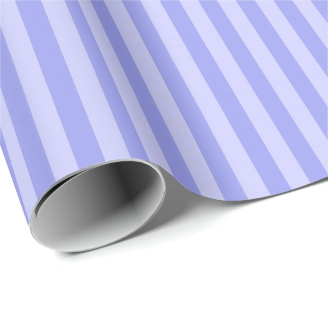 Purple & Light Purple Stripes Wrapping Paper (Roll Corner)