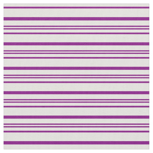 Purple & Light Yellow Coloured Stripes Fabric (Close Up)