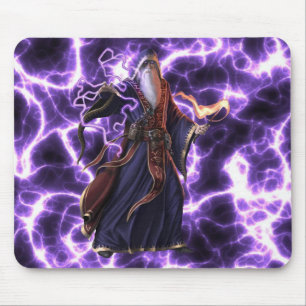 Purple Lightening Wizard Mouse Mat