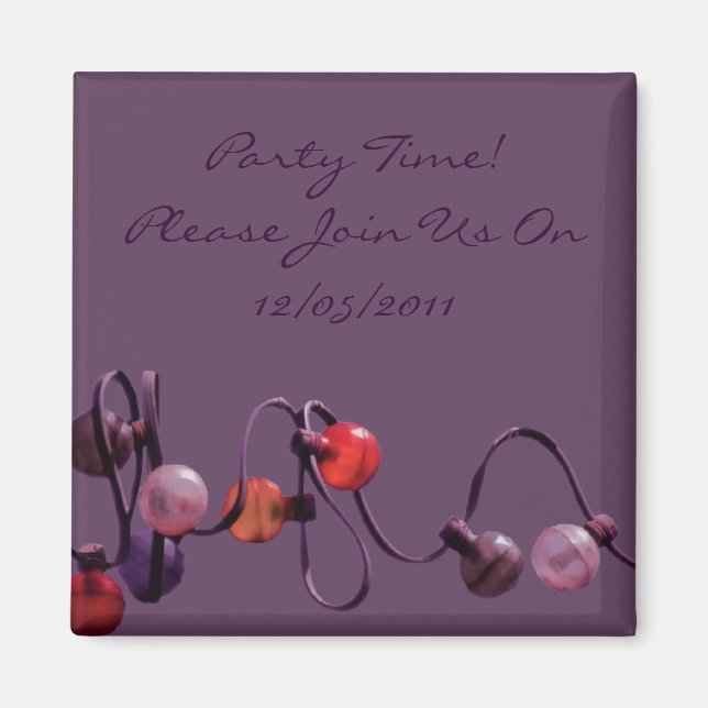 Purple Lights Magnet (Front)