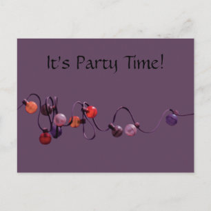 Purple Lights Postcard